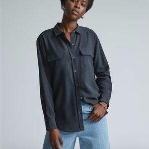 Everlane washing silk relaxed shirt